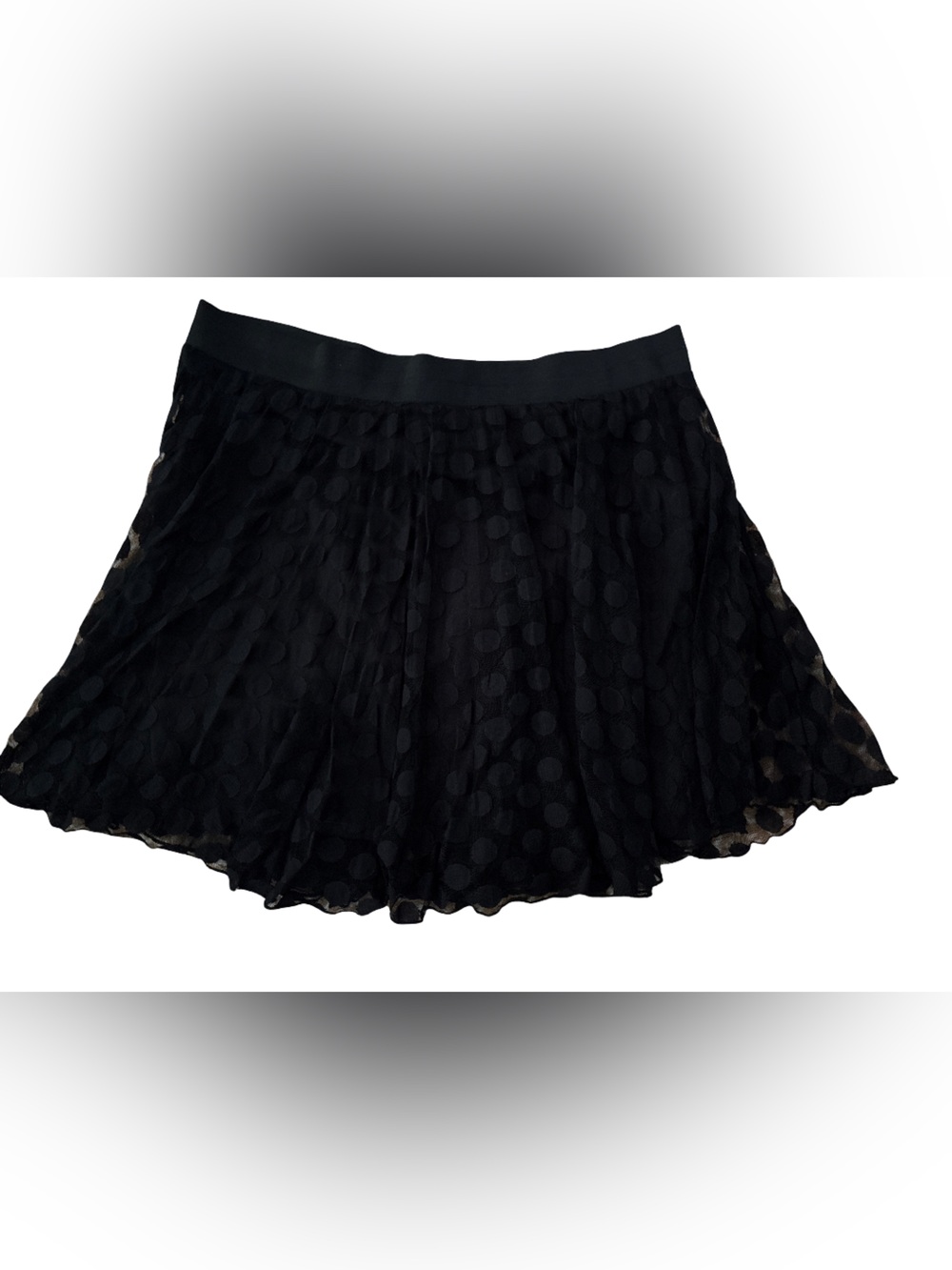 Joe Benbasset Black Polka Dot Skater Skirt